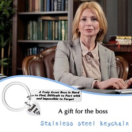 Boss Day Gifts for Boss Birthday Appreciation Gifts for Boss Keychain Gifts for Mentor Boss Leaving Gifts for Men Supervisor Going Away Gifts for Leader Boss Keyring for Boss Retirement Gift
