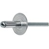 Large Flange Pop Rivets 5/32" x 3/8" Aluminum Body Steel