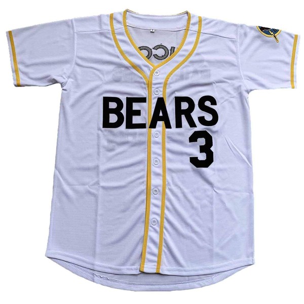 Bad News Bears #12 Tanner Boyle Movie 1976 Chico's Bail Bonds Baseball Jersey (XX-Large, 3 White)