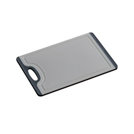 Kesper Chopping Board Material: Plastic (PP/TPE), Dimensions: 29.5 x 19.5 x 0.75 cm, Colour: Grey/Black, 30883
