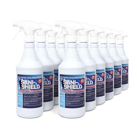 Sani-Shield Surface Care- Cleans & Protects with Hydrogen Peroxide- 12 Pack- 32 oz by Clean-X
