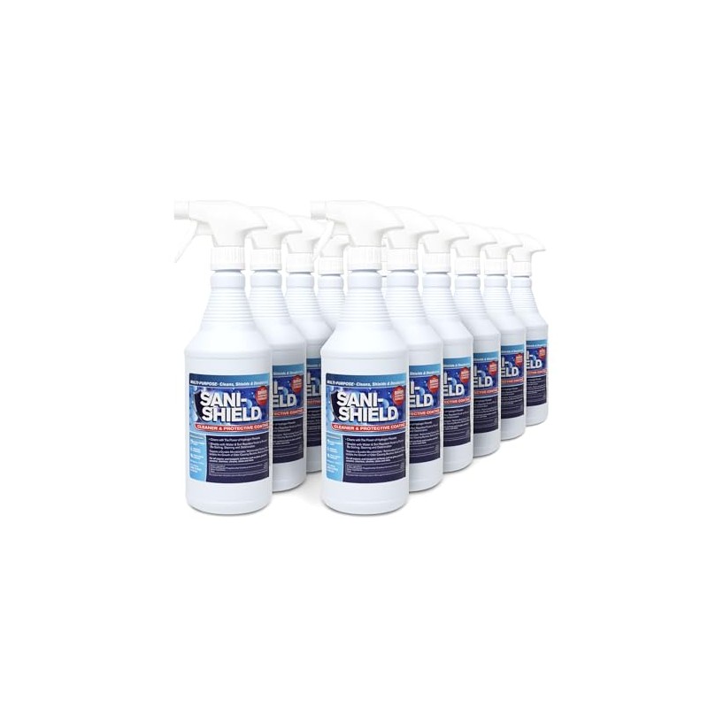 Sani-Shield Surface Care- Cleans & Protects with Hydrogen Peroxide- 12
