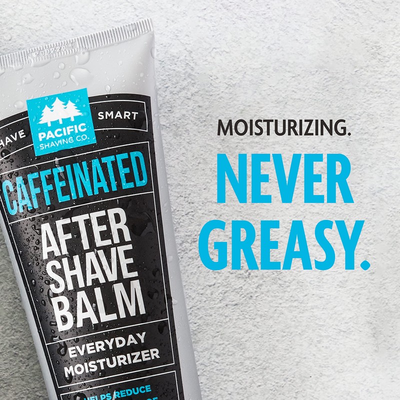 Pacific Shaving Company Caffeinated Aftershave, Men's Grooming Product - Antioxidant