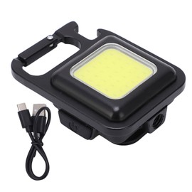 Mini Flashlight 500lm Lighting Portable USB Charging 180° Folding Handle Magnetic Keychain Flashlight for Fishing Hiking