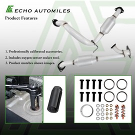 ECHO AUTOMILES Catalytic Converter Compatible with 2003-2009 4Runner, 2007-2009 FJ Cruiser 4.0L V6 Catalytic Convertor EPA Compliant