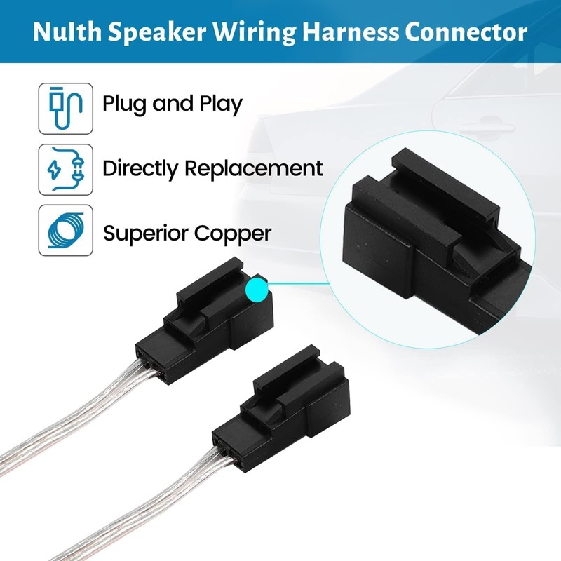 NuIth Car Speaker Wiring Harness Connector Adapter Replacement for Chrysler/Dodge/Jeep/Eagle/Plymouth
