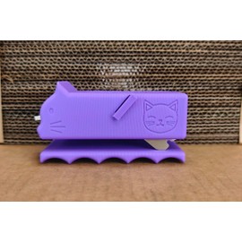 MunnyGrubbers - Pawiz - Cardboard Cutter for Cat Scratchers - Handheld Cardboard Cutter Tool - DIY Cat Scratchers Cardboard Strip Tool - Cardboard Cutting Machine - (Lavender)
