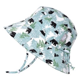 Jan & Jul Beach Toddler Boy & Girl Bucket Hat, Foldable, 100% Cotton (M: 6-24 Months, Bear)