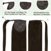 Easyouth Ponytail Extension Human Hair Brown Pony Tails Hair Extension