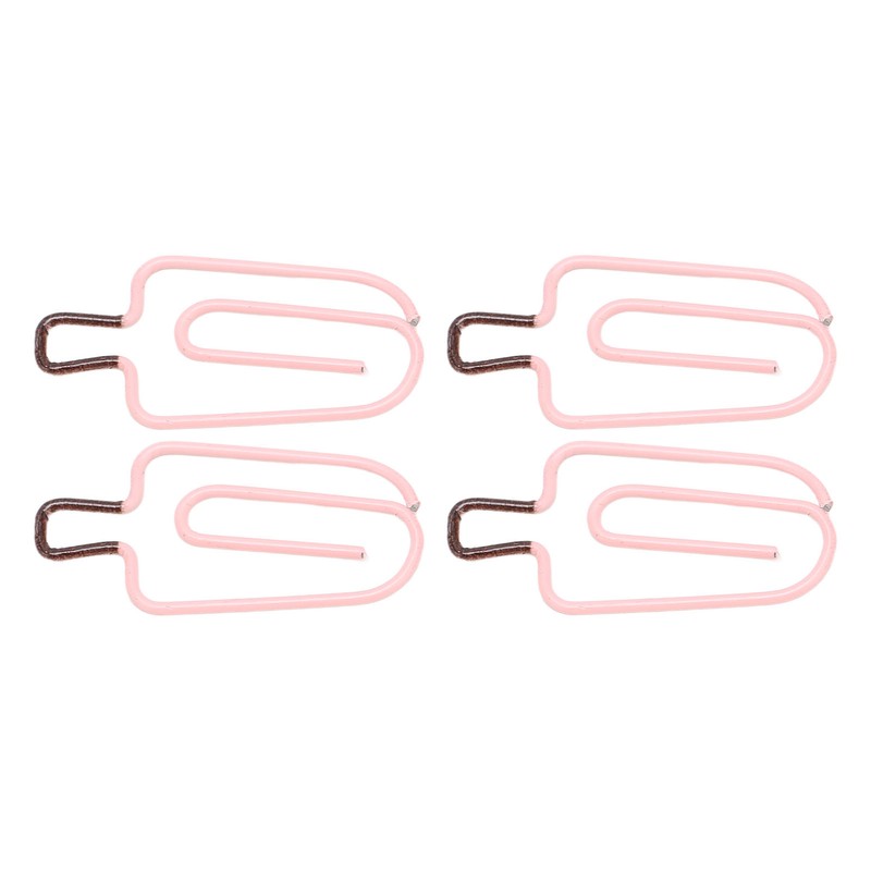 100PCS Ice Cream Paper Clips Metal Funny Cute Paper Clamp