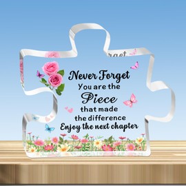 JMIMO Leaving Gifts for Women Colleagues,Retirement Gifts for Women,New Job Gifts for Colleagues Coworker Teacher Acrylic Plaque Keepsake