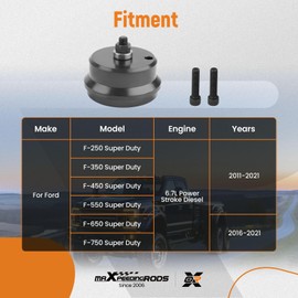 maXpeedingrods 303-1514 6.7L Rear Crankshaft Seal Installer Tool for 2011-2021 Ford F-250 F-350 F-450 F-550 Super Duty, 2016-2021 F-650 F-750 Super Duty, #Alt ST-138