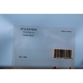 Outside Decal (Window,Ect)  I LOVE MY CAT