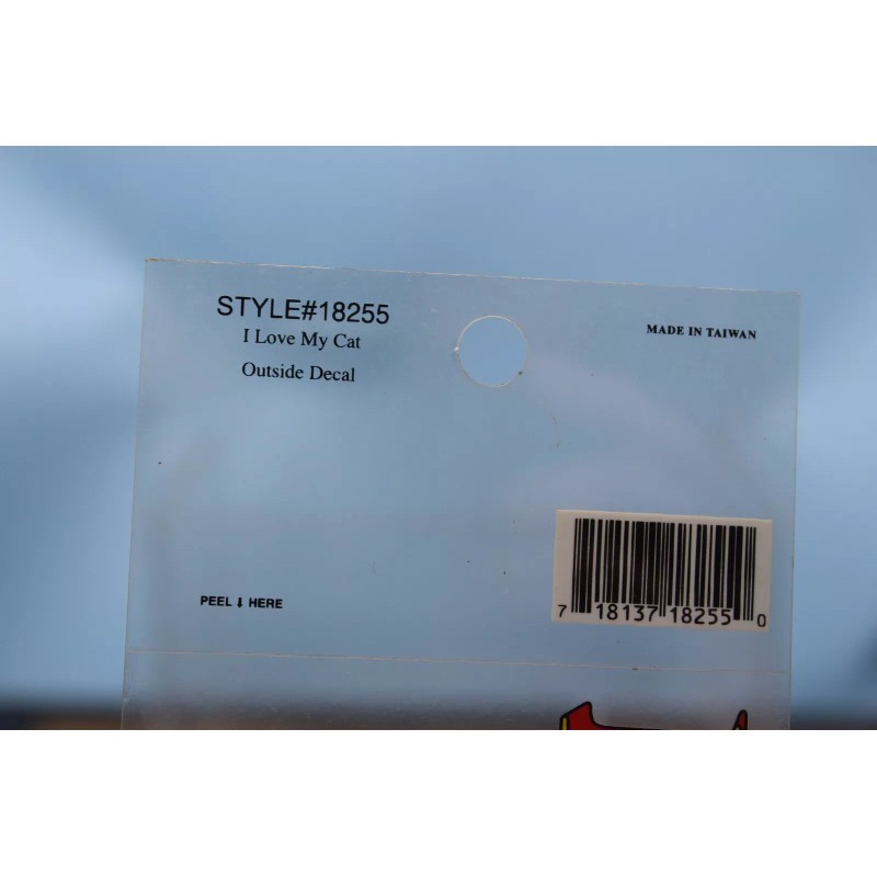 Outside Decal (Window,Ect) I LOVE MY CAT