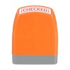 PATIKIL Self Inking Stamp "CHECKED" Red Ink Office Document Business