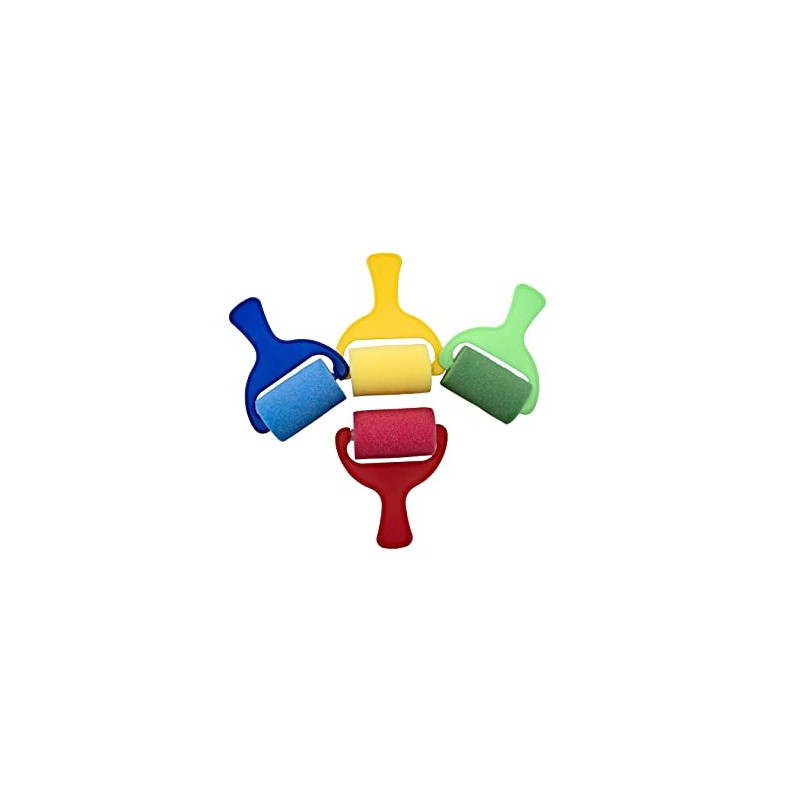 Craftplay Sponge Painting Rollers Pack of 4 - 7cm Roller