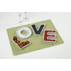 Ivy Lane Design Ceramic Love Letter Dish, Letter L, White