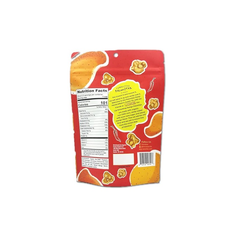Tamalitoz by Sugarox Popcorn Palomitaz Lip Smacking Mango 2 pack