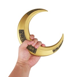 2 pcs Moon Cosplay Knight Cresent Darts Golden Color PU Knives One Pair Movie Superhero Marc Spector Weapon Cos Prop