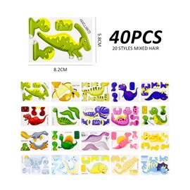 CVDYWDJIE 40 Piece Three-Dimensional Dinosaur Puzzle, Paper Building Toy, Creative Children's Toy, Educational Toy for Children, Toy for Early Childhood Education