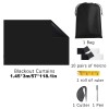 Unbranded Home Use Blackout Curtains Thermal Insulated Window Shades Black