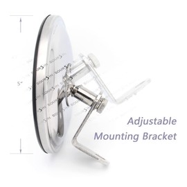 5 Inch Convex Round Mirror Blind Spot For Isuzu NPR NPR-HD NQR NRR FSR FVR FRR Truck Bus Atv Utv Adjustable Bracket