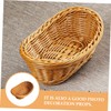 Ciieeo 1Pc Mini Decorative Basket Handmade Weaving Props for Easter