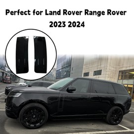 YERMAOYI 2pcs Car Door Side Vents Grille Cover for Landrover Range Rover 2023 2024 Body Molding Trim(Black)