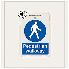 Pedestrian Walkway - Talking Safety Sign - 225x336mm - 1mm Rigid Plastic