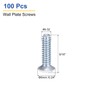 Sourcing Map 100Pcs Wall Plate Screws, 9/16" Long 6-32 Thread,