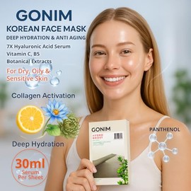 Mascarilla coreana para el cuidado de la piel con ácido hialurónico y activación de colágeno, mascarilla coreana, antienvejecimiento e hidratante, mas
