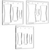 9 in 3 Butterfly Templates for Woodworking,Decorative and Router and