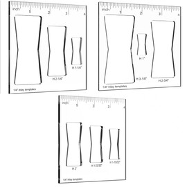 9 in 3 Butterfly Templates for Woodworking,Decorative and Router and Decorative (3 Pack Butterfly)
