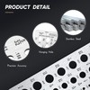 Weewooday Stainless Steel Drill Gauges for 1/16 Inch to 1/2