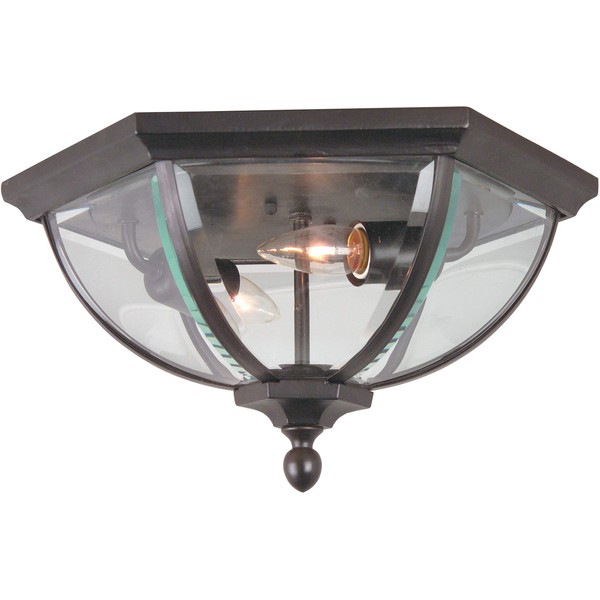 Craftmade Z3017-OBO Britannia Outdoor Flush Mount Ceiling Lighting, 2-Light 120