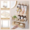 DELAMU 2-Tier 2-Drawer Countertop Organizer, Ideal for storing cosmetics, skincare,