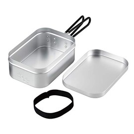 BUNDOK BD-908 Aluminum Cooker, L, Solo, Camping, Bonfire, Silver