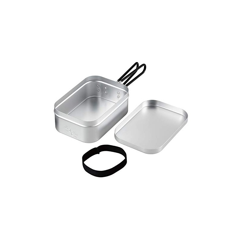 BUNDOK BD-908 Aluminum Cooker, L, Solo, Camping, Bonfire, Silver