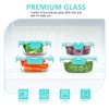 KOMUEE 24 Pieces Glass Food Storage Containers Set,Glass Meal Prep