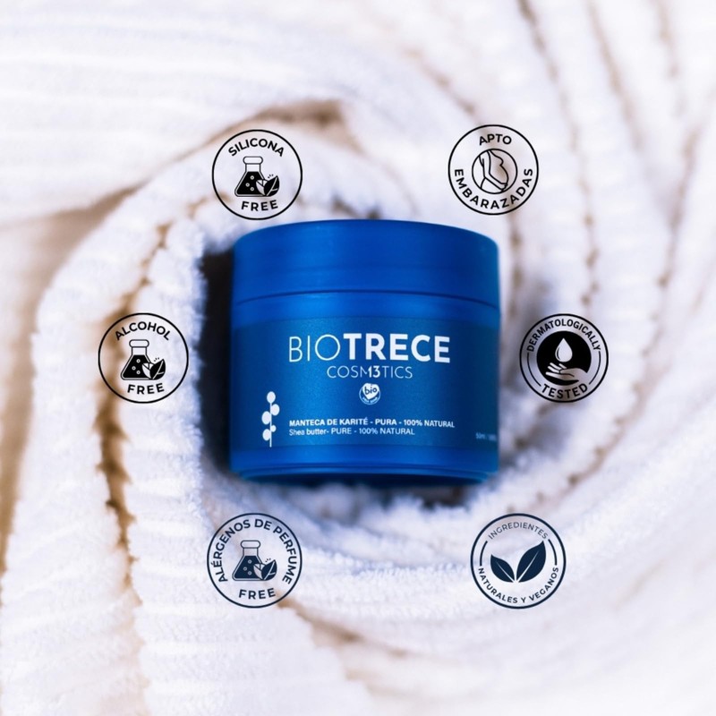 Biotrece – reine Sheabutter, tiefe Ernährung, feuchtigkeitsspendend für Gesicht, Körper