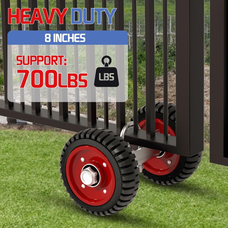 USCaster Rolling Gate Wheel,Sliding Gate Casters for Chain Link Gates