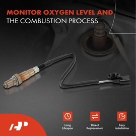 Sensor de oxígeno O2 A-Premium compatible con Nissan Altima Versa 2019-2021, Versa Note 2018-2019, Kicks 2018-2021 e INFINITI QX50 QX55, 1.6L 2.0L, aguas abajo