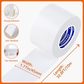 ZOMPAGO Strong Adhesive Cloth Weather Stripping Tape for Sliding Windows and Door Frames - Seal Strip for Soundproofing,Dustproof, Waterproof,and Windproof-Durable and Wear Resistant,2.4inx33FT,White