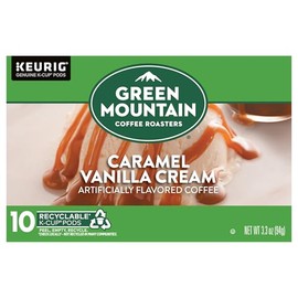 Green Mountain Coffee Roasters Caramel Vanilla Cream Keurig K-Cup Coffee, 10 ct