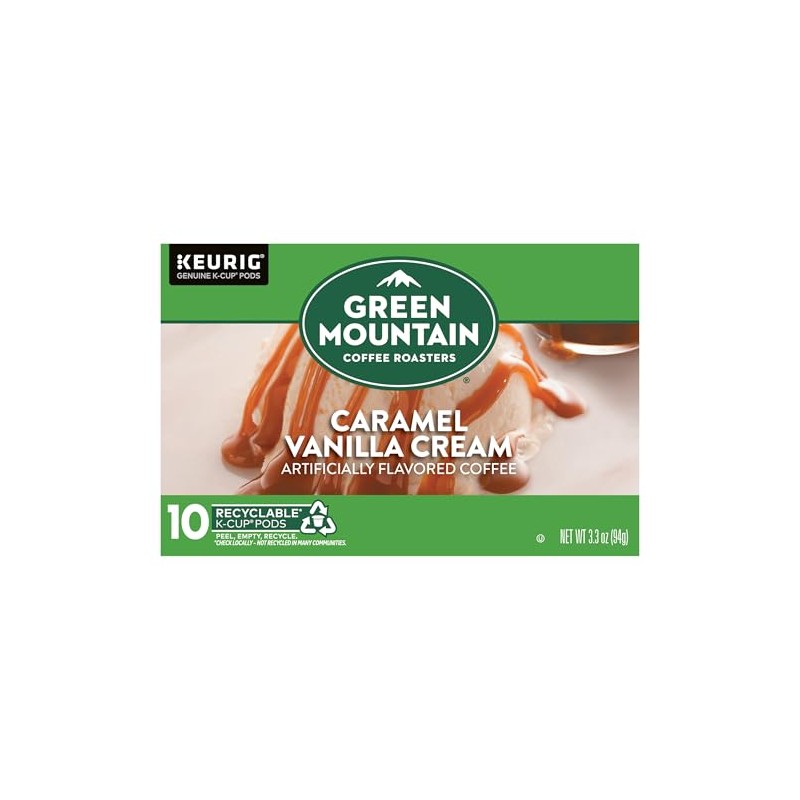 Green Mountain Coffee Roasters Caramel Vanilla Cream Keurig K-Cup Coffee,