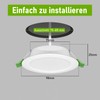 Jaenmsa LED Spotlights, 230 V, 8 W, 75-85 mm, Installation