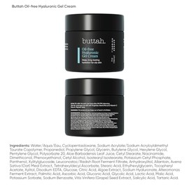 Buttah by Dorion Renaud Buttah Skin by Dorion Renaud Oil-Free Hyaluronic Gel Cream 2oz - Daily Moisturizer - Hyaluronic Acid for Deep Hydration - AM &