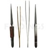 4 SOLDERING TWEEZERS : Set Copper Insulated Negative Locking Solder