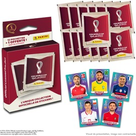 Panini Copa Mundial de la FIFA Qatar 2022 - Paquete de 12 bolsillos + 1 gratis 004286KBF13