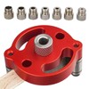 Drill Guide Locator Self Centering Doweling Jig, 3/4/5/6/7/8/9/10mm Self Center